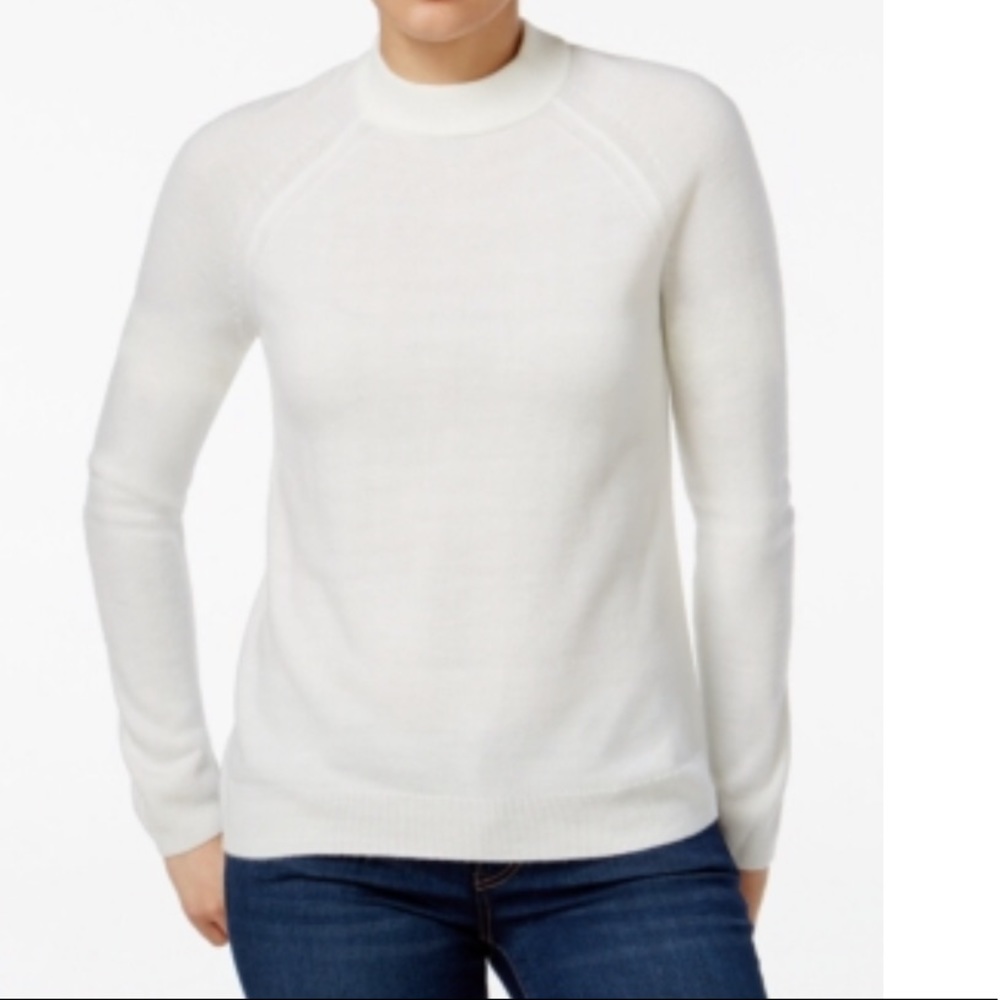Karen Scott Petite Mock-Neck Sweater LuxSoft